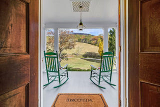 High View Farm Historic House in Fall Foliage